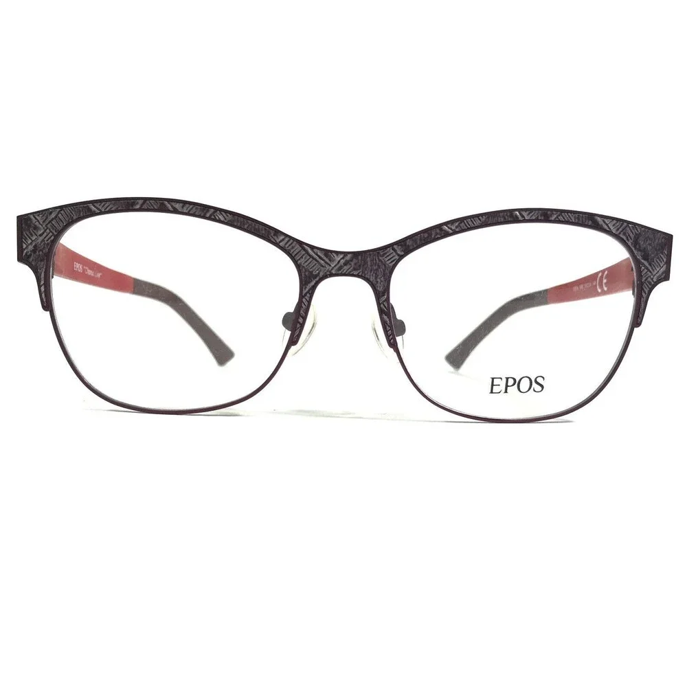 EPOS JOTA WR Eyeglasses Frames Black Purple Red Cat Eye Full Rim 50-16-140